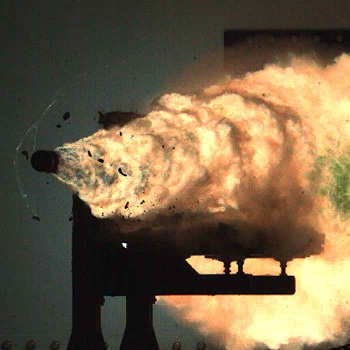 Figure 1: EMRG Firing at the Naval Surface.