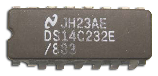 Figure 3: A Partially “Blacktopped” and Stamped Part With a False Identification Code. Part Number indicates a CLCC Package, but This Package Is a CDP. (NASA)