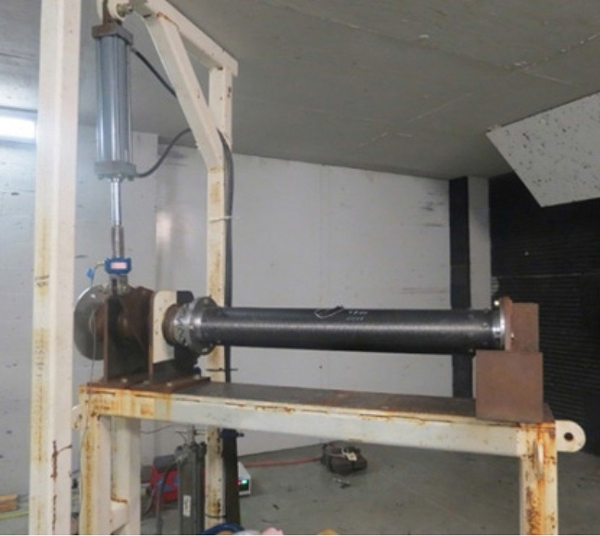 Figure 4. Actual Test Stand With Shaft.