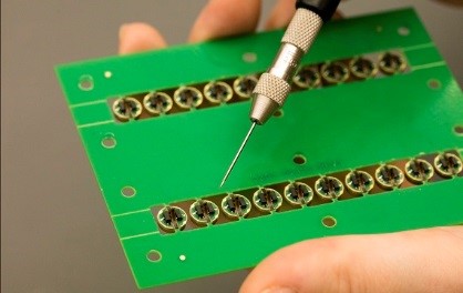 Figure 7: Surface Mounting Electronics and Laser Diodes (Source: S. Redington).