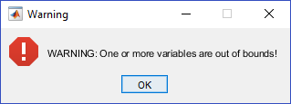 Figure 3: A Warning Dialog Box That Appears If the Power Density Exceeds a Certain Threshold (Source: Bergsrud and Zellner [10]).