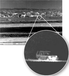 Figure 6: A Passive/Active Targeting System, With the FLIR Providing Passive Target Detection and the LADAR Providing Active Identification [12] (Copyright BAE, UK, All Rights Reserved).
