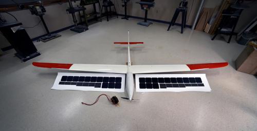 Figure 3: COTS Glider With Monocrystalline Silicon Photovoltaic Cells (NRL Photo).