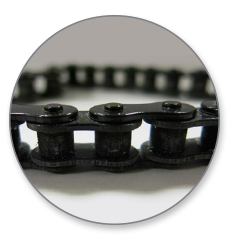 Figure 5: Assembled Chain Printed With Polyjet Technology.
