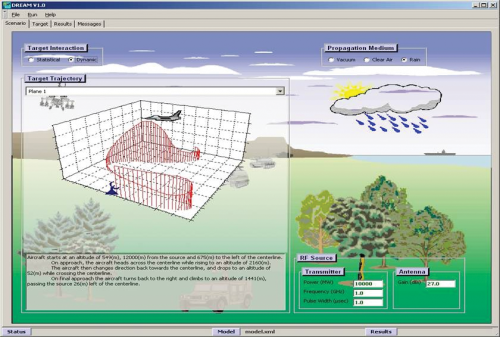 Figure 3: DREAM Input Screen Example.