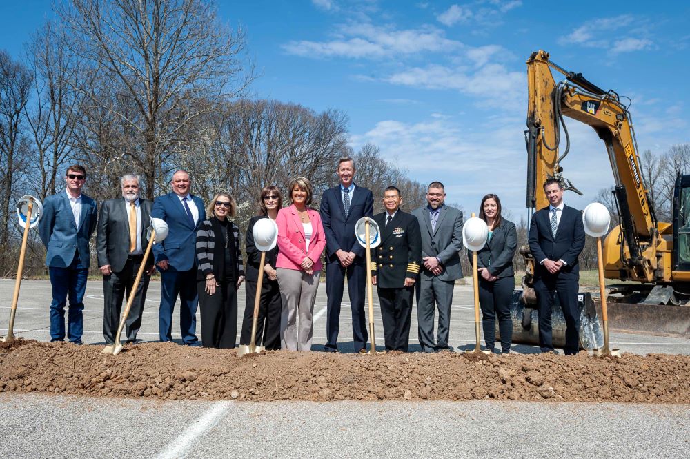 NSWC Crane and Navy leadership break ground for the new Missile Technology Evaluation Facility