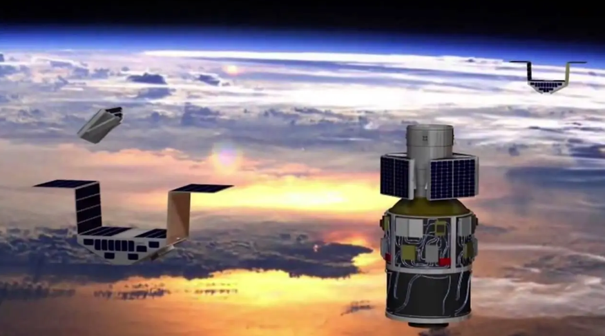 Global Navigation System microsatellite observatories hovering in space