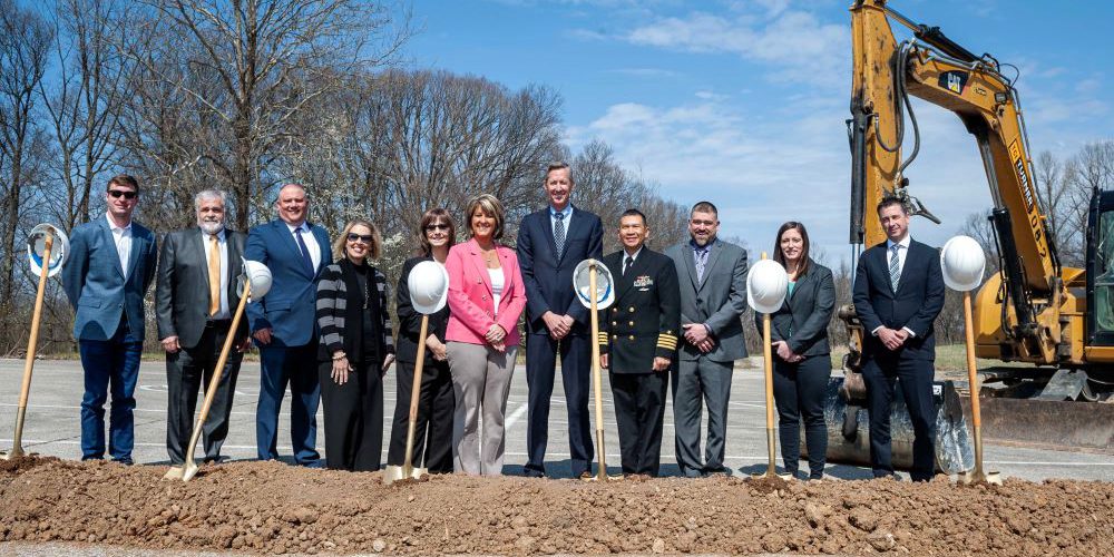 NSWC Crane and Navy leadership break ground for the new Missile Technology Evaluation Facility