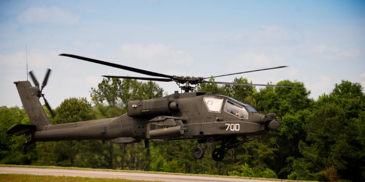 A U.S. Army AH-64D Apache helicopter