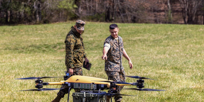 U.S. Marine Corps photo by Lance Cpl. Kayla LeClaire (https://www.dvidshub.net/image/7714374/tactical-resupply-uas-demonstration)