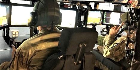 Soldiers from 2nd Battalion, 5th Cavalry Regiment participate in a virtual experiment at the Detroit Arsenal in Warren, Michigan. The Soldiers were providing input on possible crew configurations for the XM30 Combat Vehicle (U.S. Army photo by Dan Heaton).