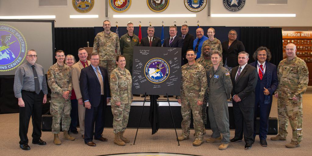 Joint Electromagnetic Spectrum (EMS) Operations Center (JEC) ceremony at USSTRATCOM