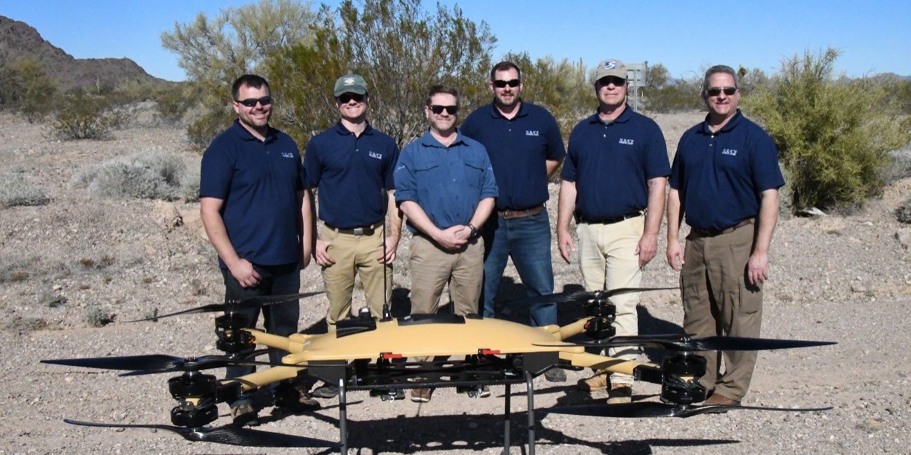 SURVICE Engineering with their TRV-150 system took first place in the Tactical Resupply Unmanned Aircraft Systems prize challenge fly-off competition Jan. 27-31 at Yuma Proving Ground, AZ (U.S. Navy photo by Kristine Wilcox).